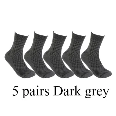 10 Pairs/Lot High Quality Men Bamboo Fiber Socks Happy Man Dress Socks Male Winter Warm Long Socks B