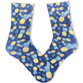 21 Pineapples Hawaiian  Crew Sock