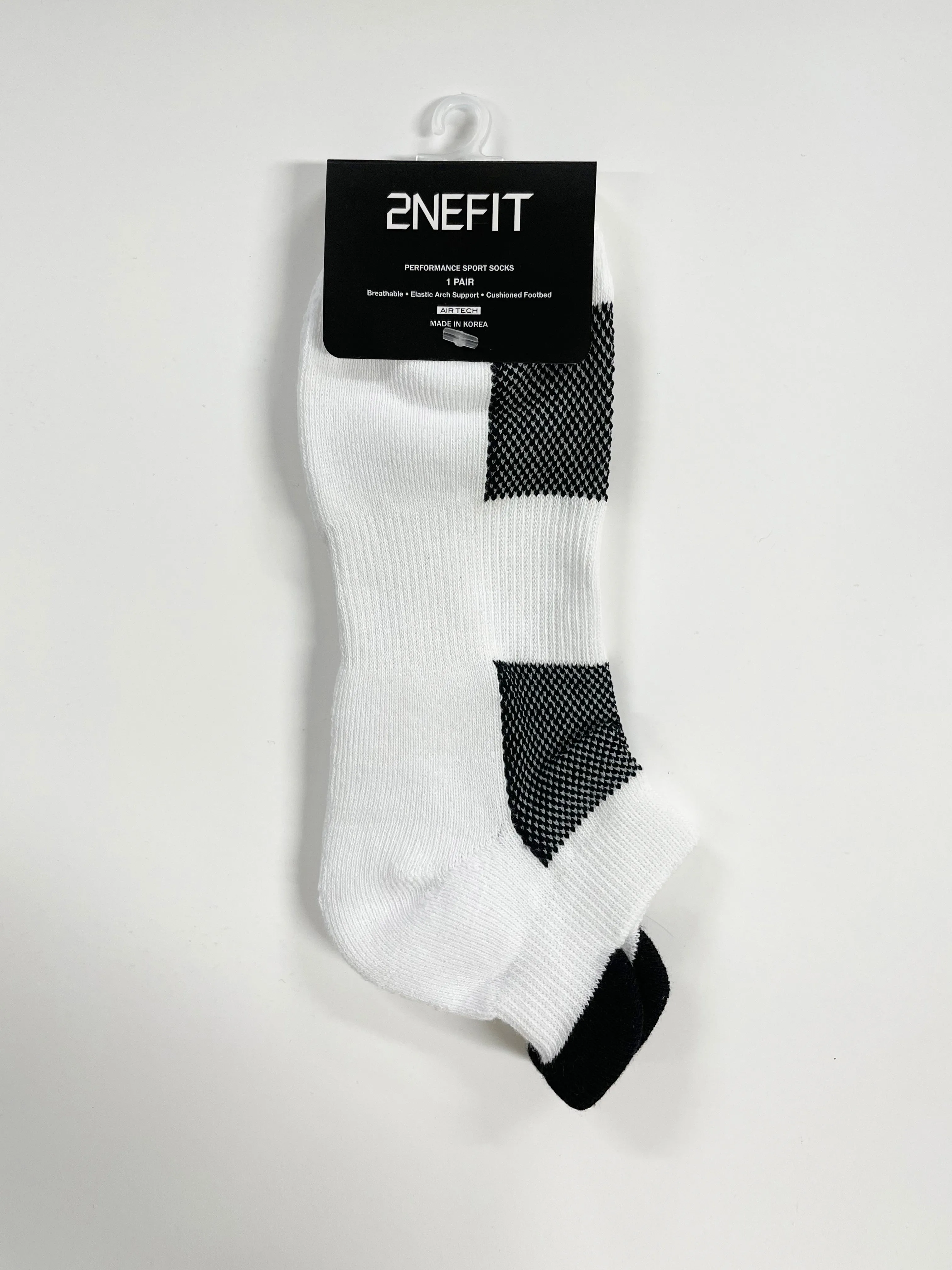 2NEFIT Men's Sports Cotton Half Cushion Ankle socks 1-pair