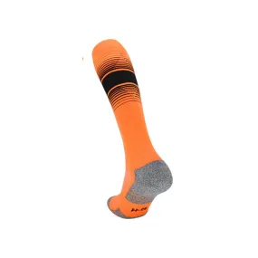 3 Pack Mens Cushioned Football Socks Orange and Black