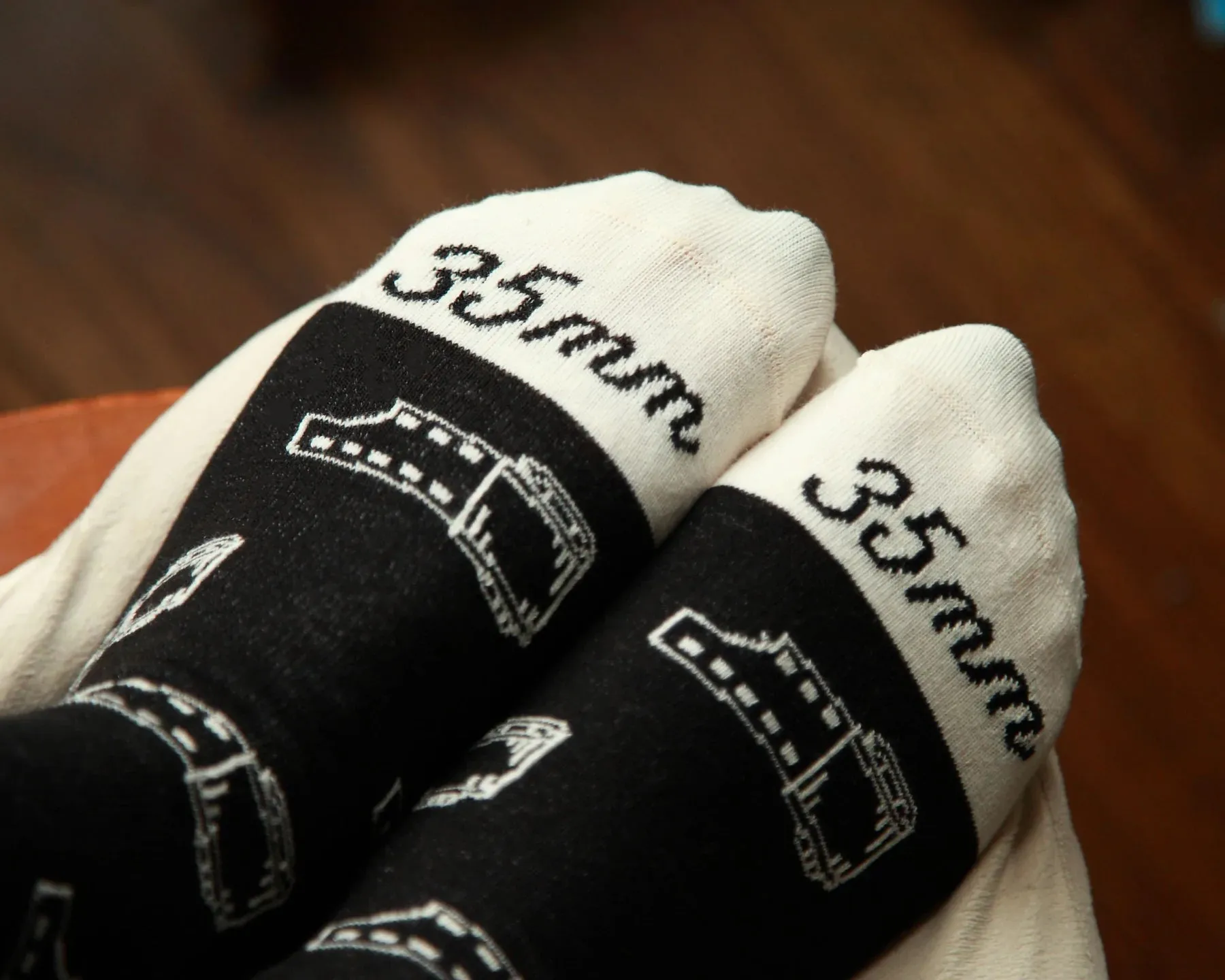 35mm Film Socks - Black