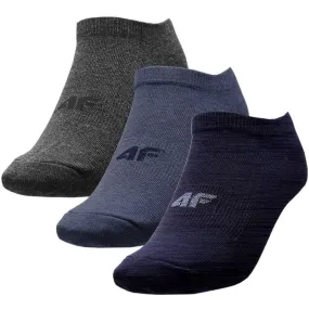 4F Men's Sports Socks - Navy Blue/Dark Navy Blue/Navy Blue Melange