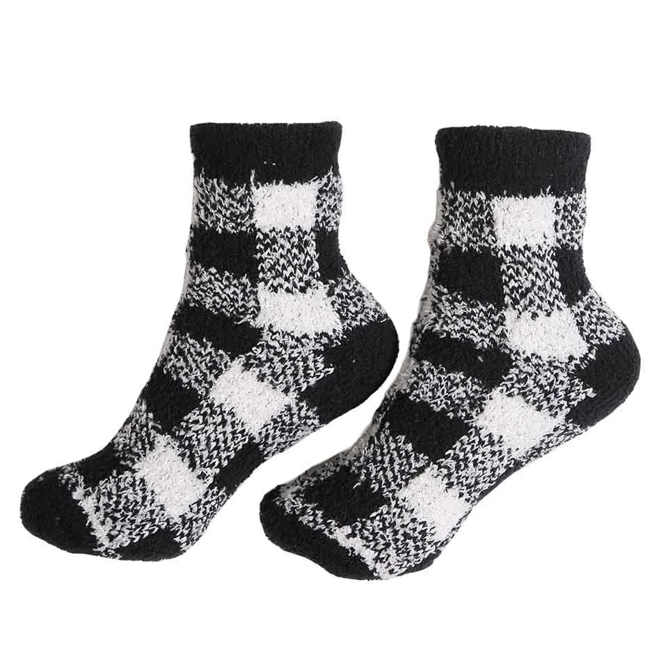 6pairs Buffalo Check Socks