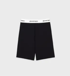 80s Runner Biker Short - Black