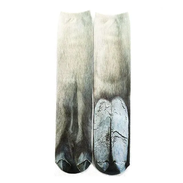 Adult 3D Cat and Dog Animal Foot Print Socks 34891102S