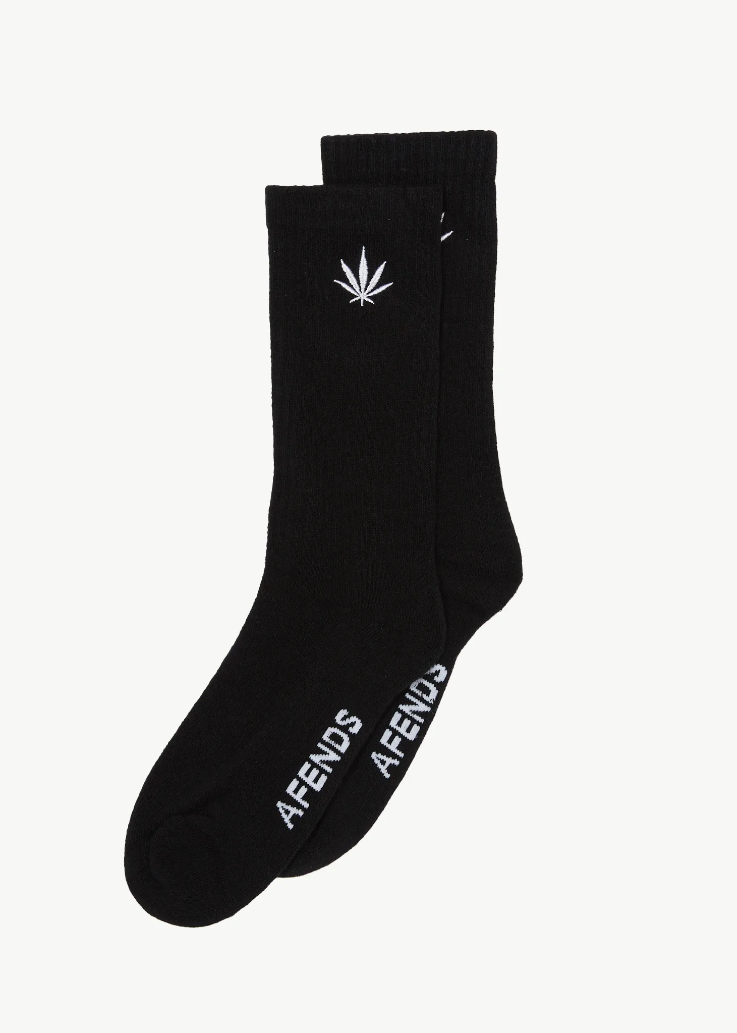 AFENDS Mens Happy - Socks One Pack - Black