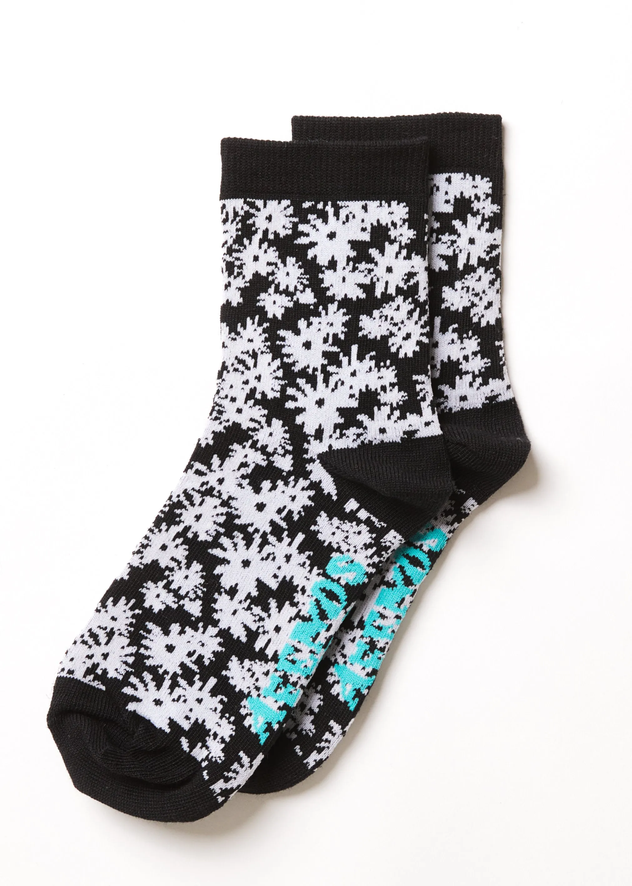 AFENDS Unisex Benny - Crew Socks - Black