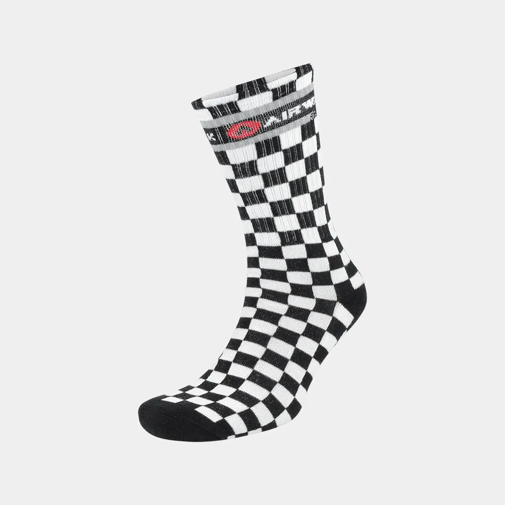 Airwalk Unisex 3 Pack Checkerboard Sock Black/Multi _ 181759 _ Black