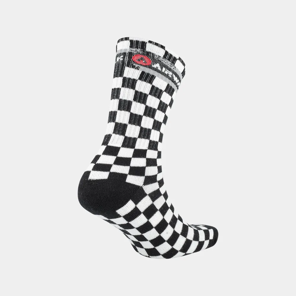 Airwalk Unisex 3 Pack Checkerboard Sock Black/Multi _ 181759 _ Black