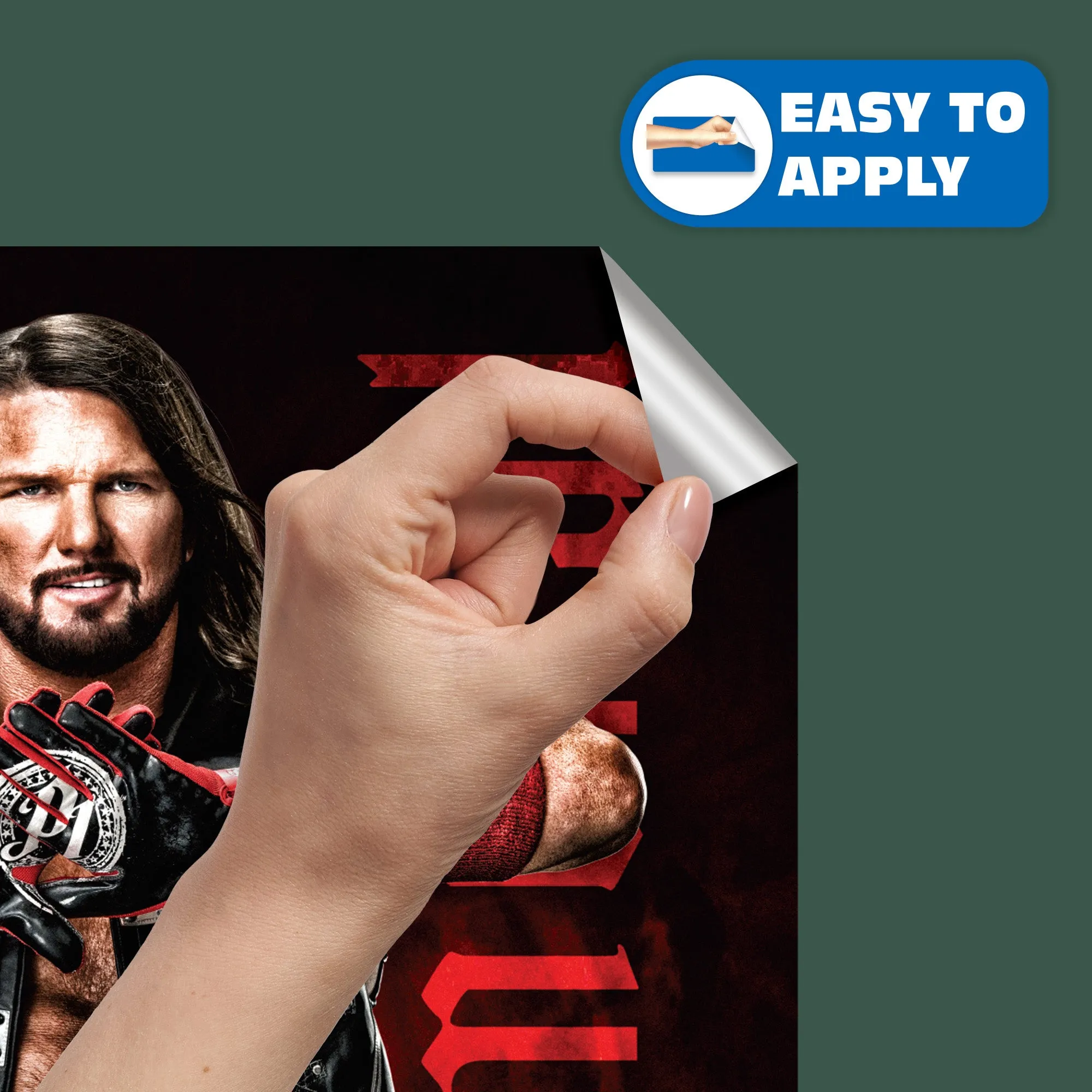 AJ Styles        - Officially Licensed WWE Removable     Adhesive Decal