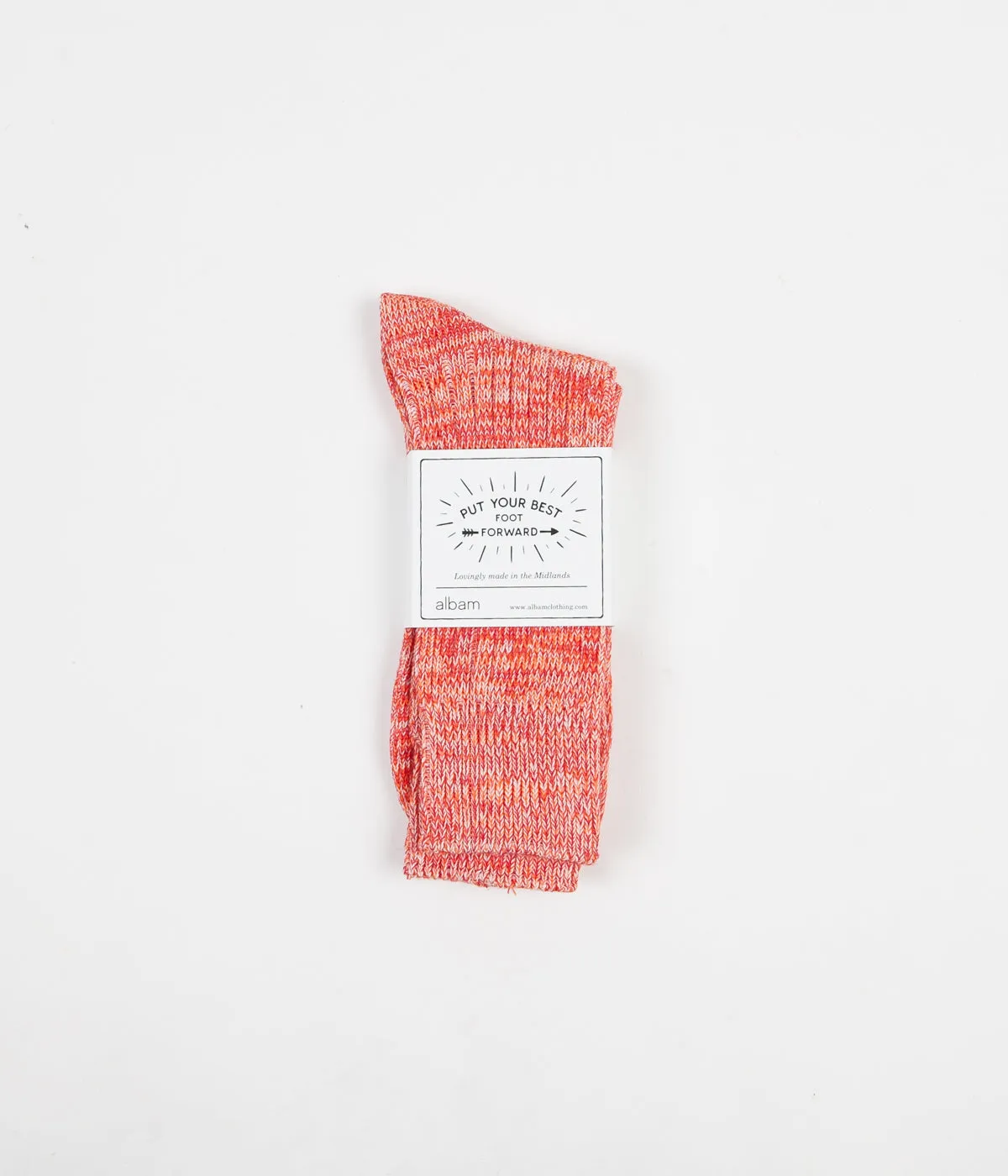 Albam Marl Socks - Red / Orange / White