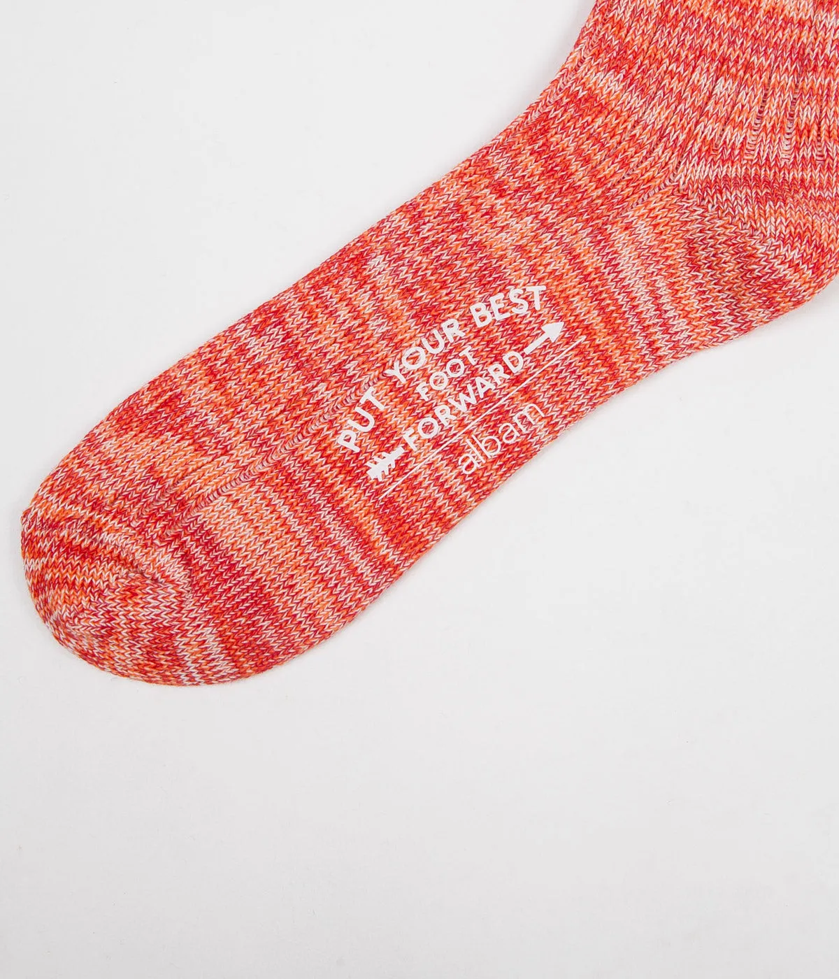 Albam Marl Socks - Red / Orange / White