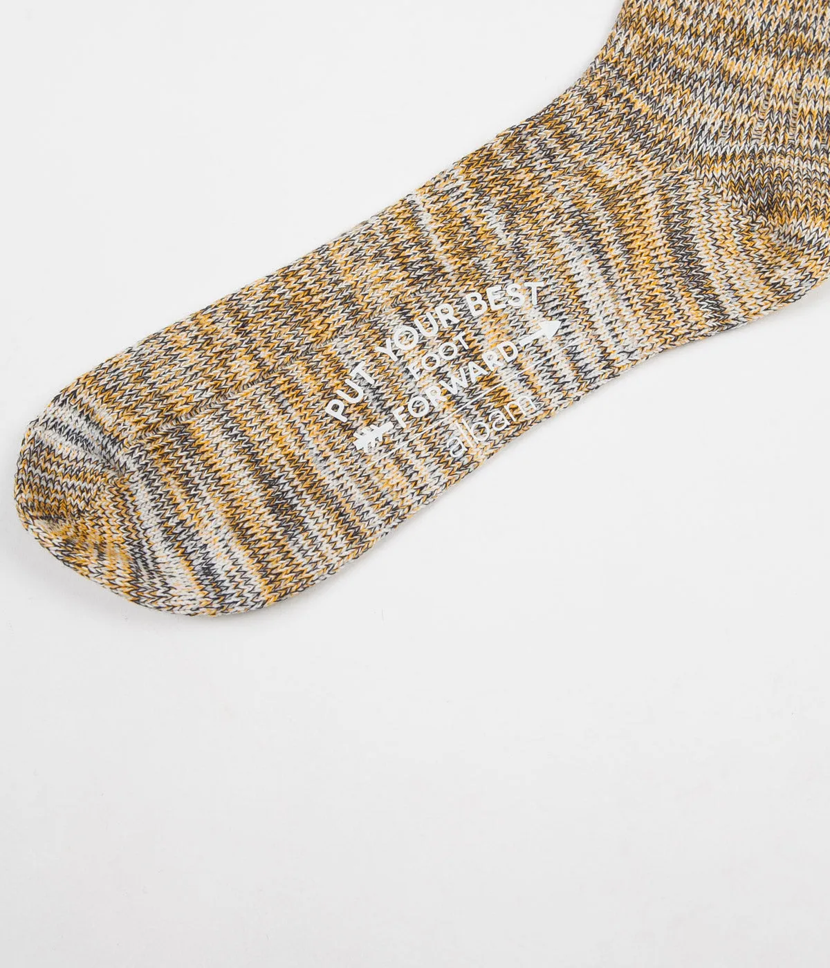 Albam Marl Socks - Yellow / Navy / White