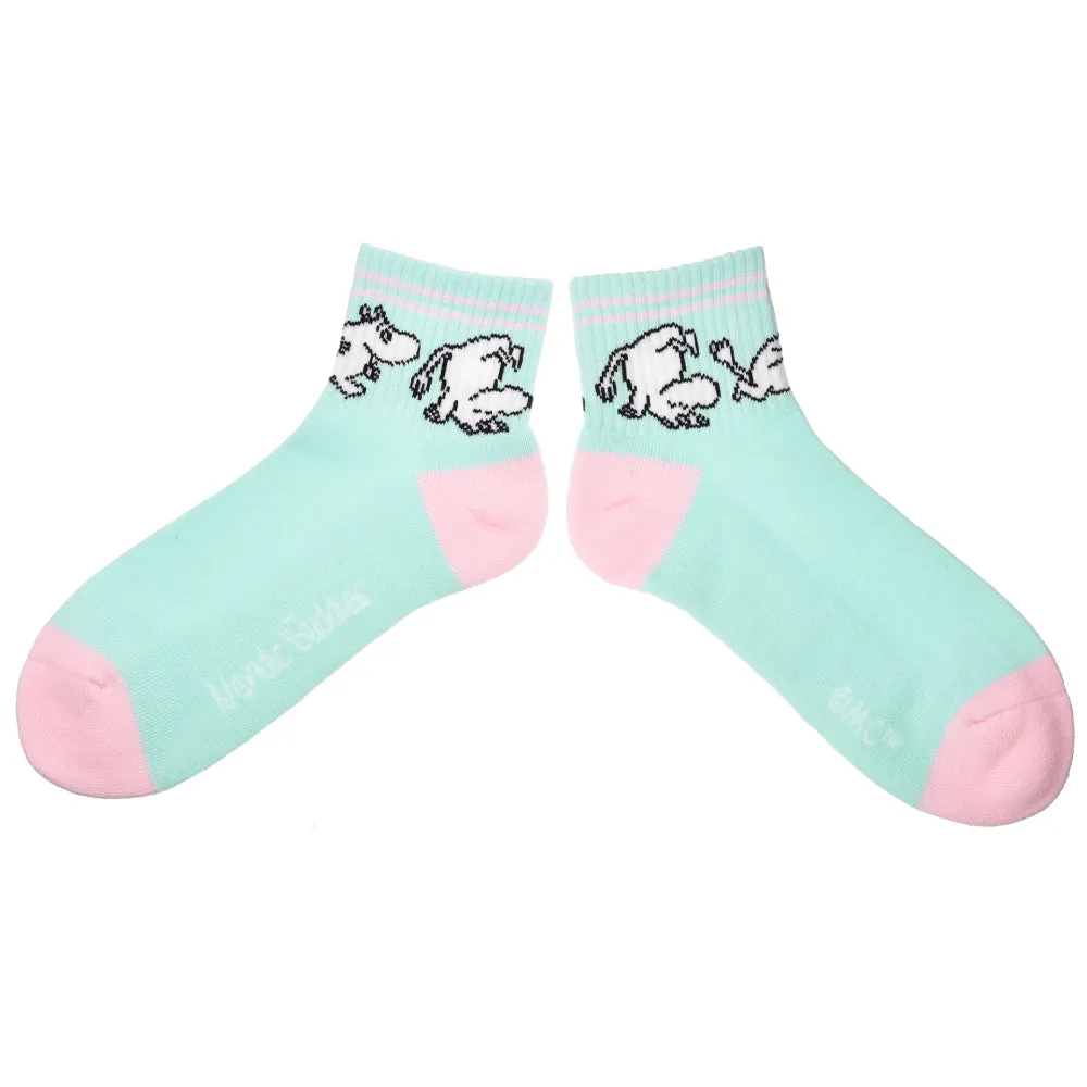 Ankle Socks Retro Moomintroll Turquoise