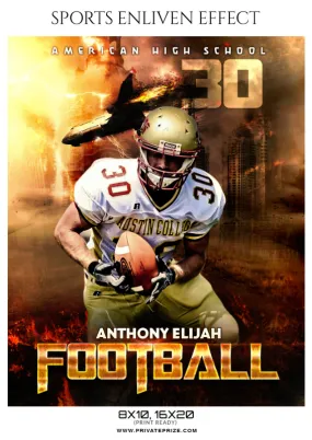 Anthony Elijah - Football Sports Enliven Effect Photography Template