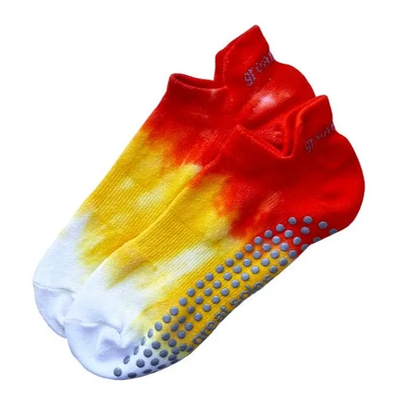 Avery Tie-Dye Candy Corn - Grip Socks