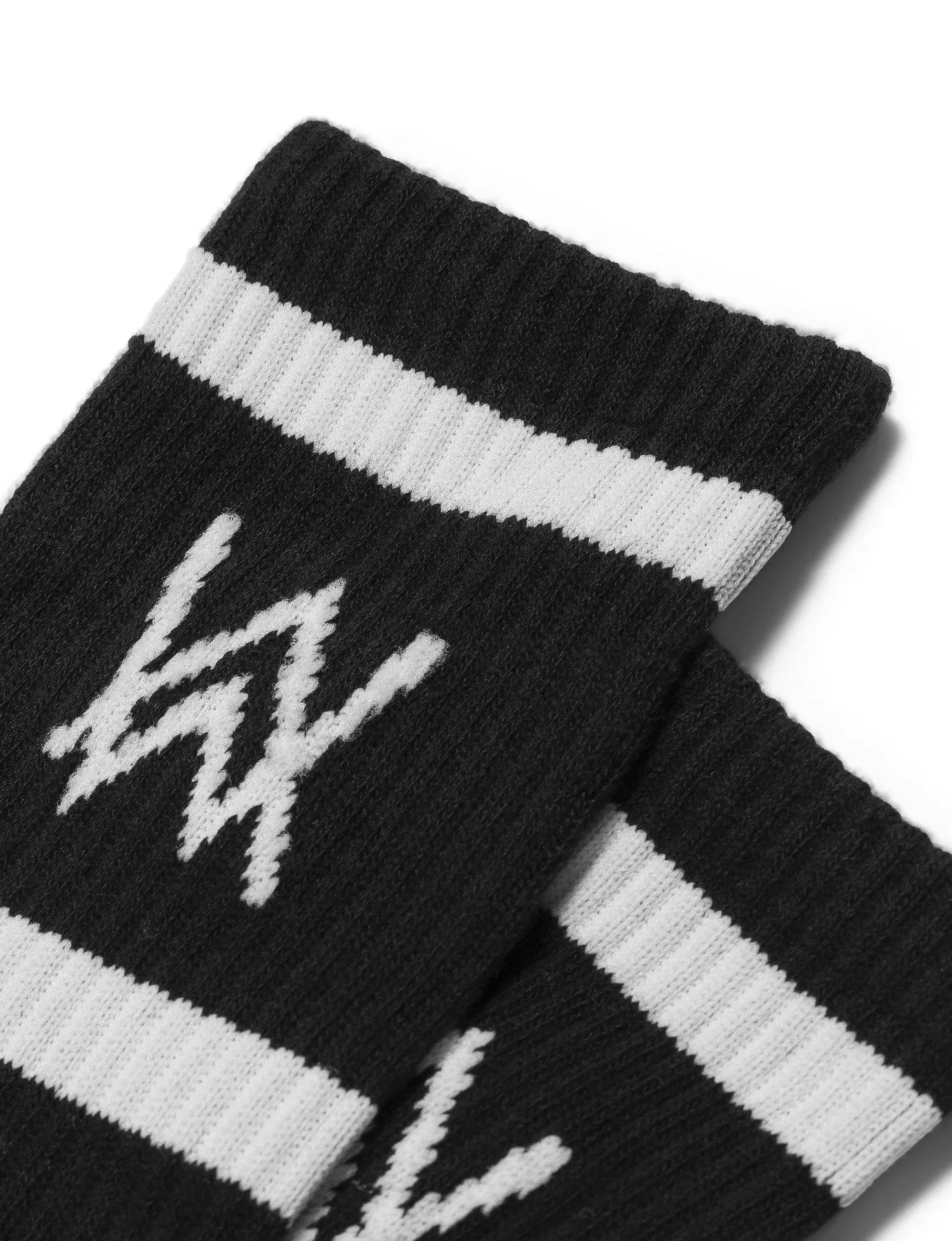 AW LOGO SPORTS SOCKS - BLACK/WHITE