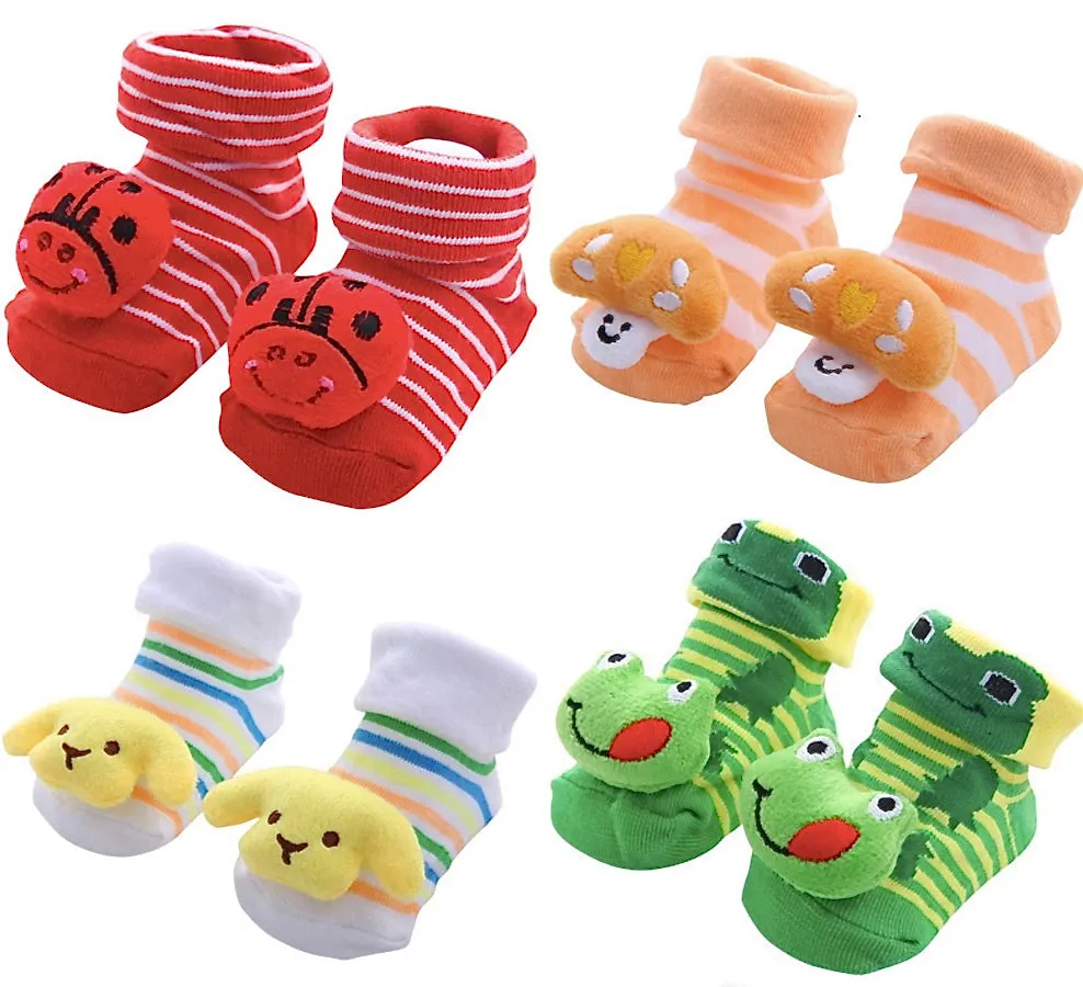 Baby Toddler 3D Decorative Image Anti-Slip Socks