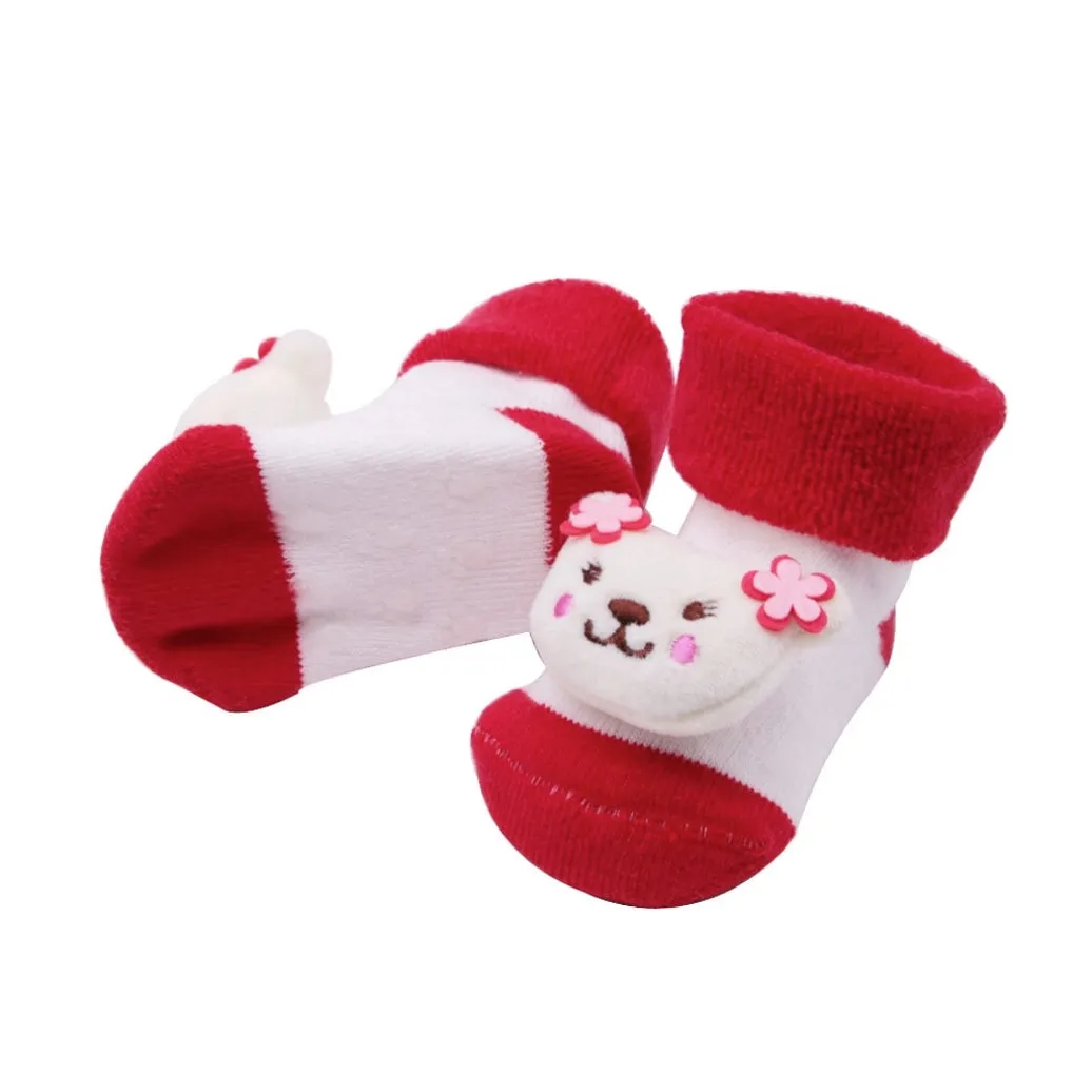 Baby Toddler 3D Decorative Image Anti-Slip Socks