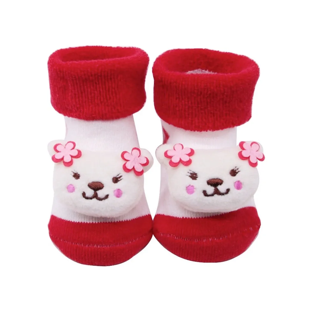 Baby Toddler 3D Decorative Image Anti-Slip Socks