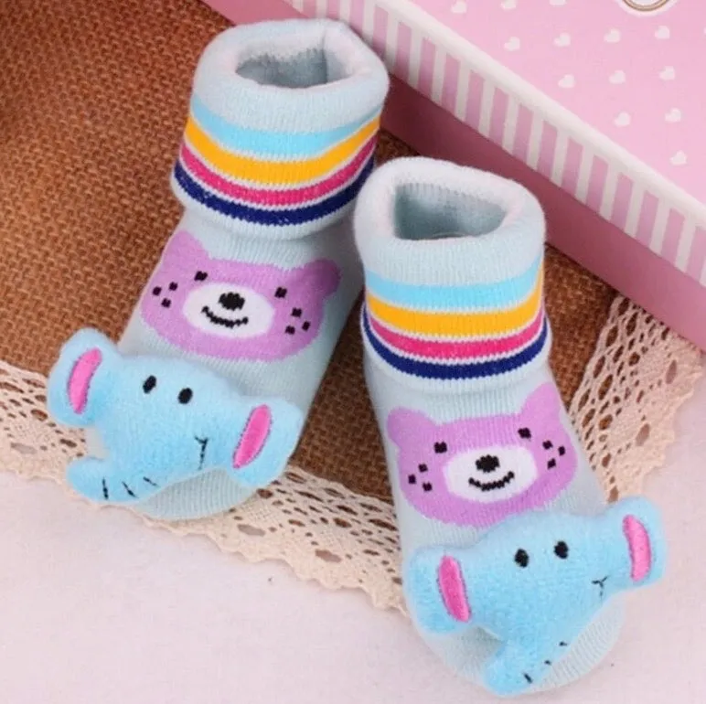 Baby Toddler 3D Decorative Image Anti-Slip Socks