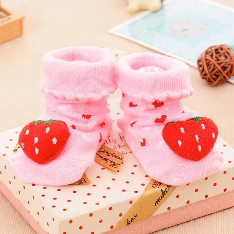 Baby Toddler 3D Decorative Image Anti-Slip Socks