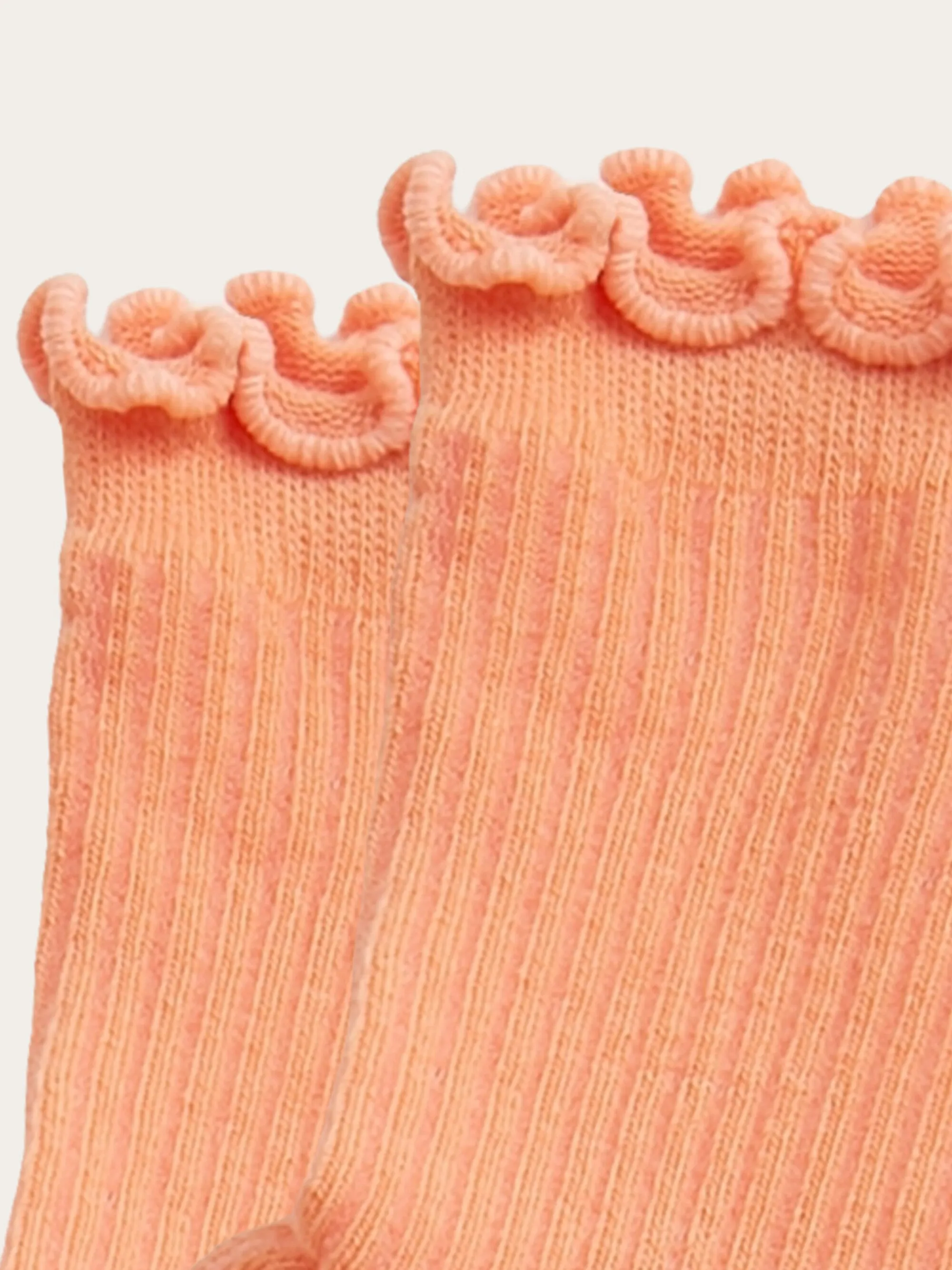 Babylock edge rib socks - GOTS/Vegan - Cadmium Orange