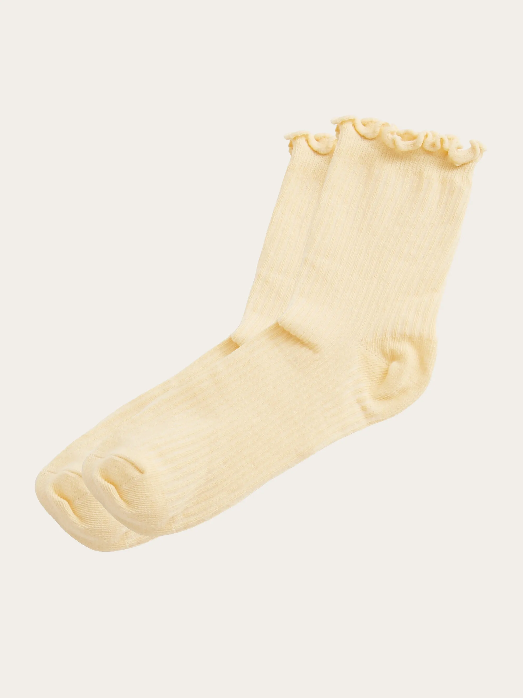 GOTS Certified Vegan Babylock Edge Rib Socks - Impala