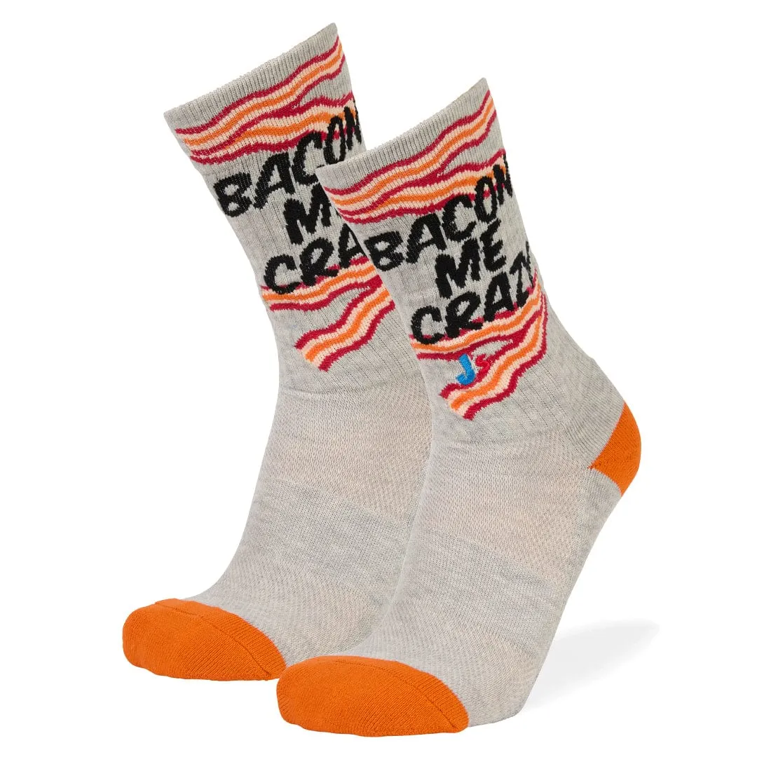 Bacon Me Crazy Athletic Crew Socks