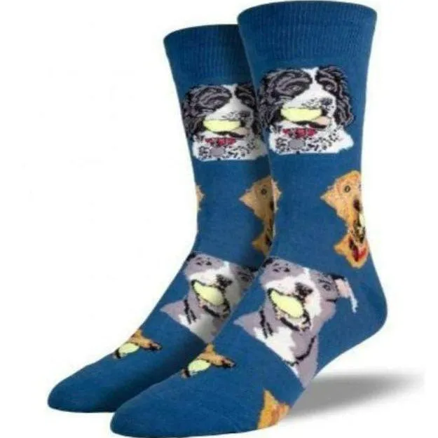 Ball Dog Socks Men's Crew Sock