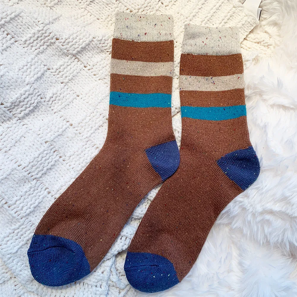 Best Seller  | Wool Socks | Caramel Stripes