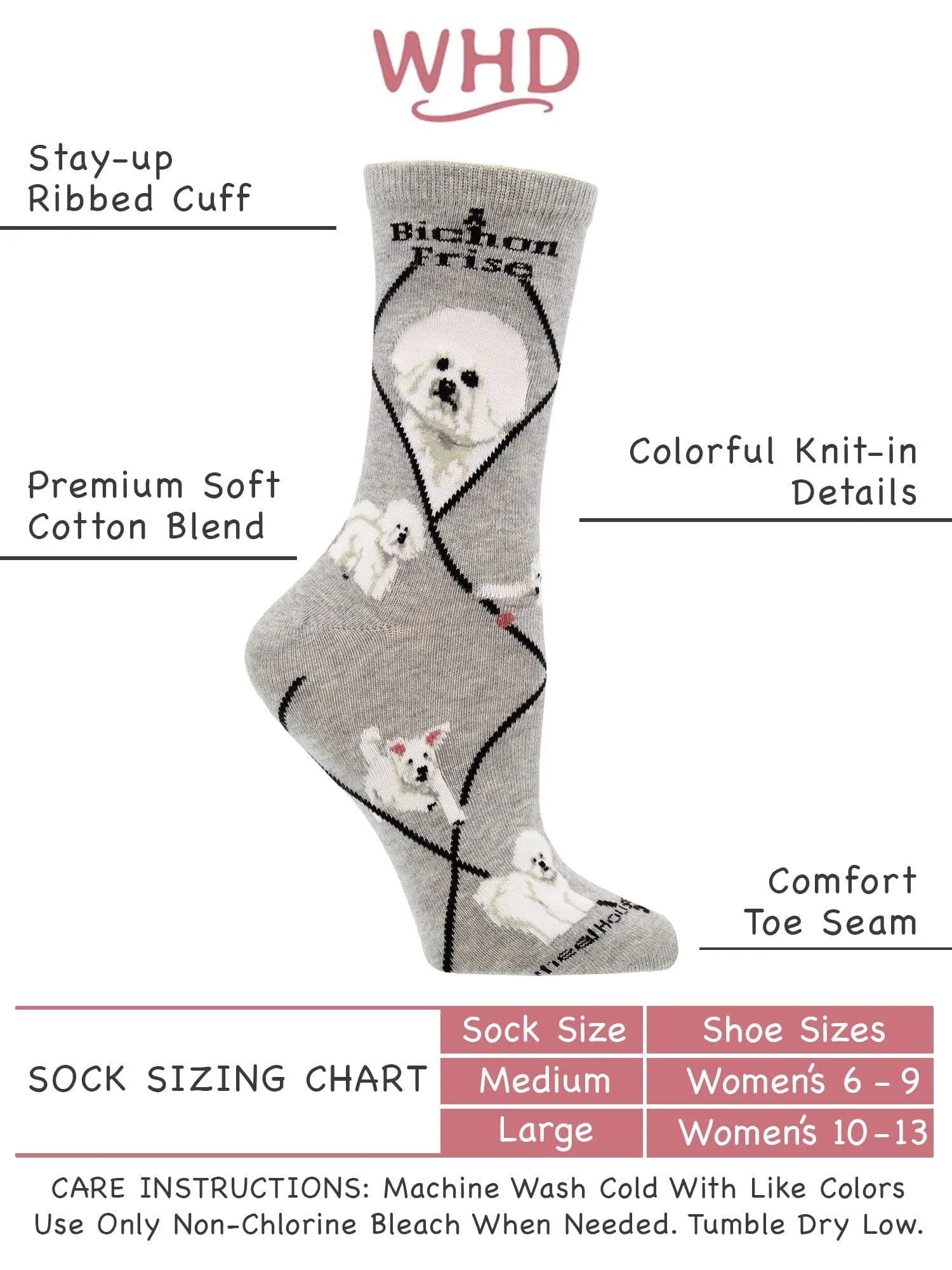 Bichon Socks Perfect Dog Lovers Gift