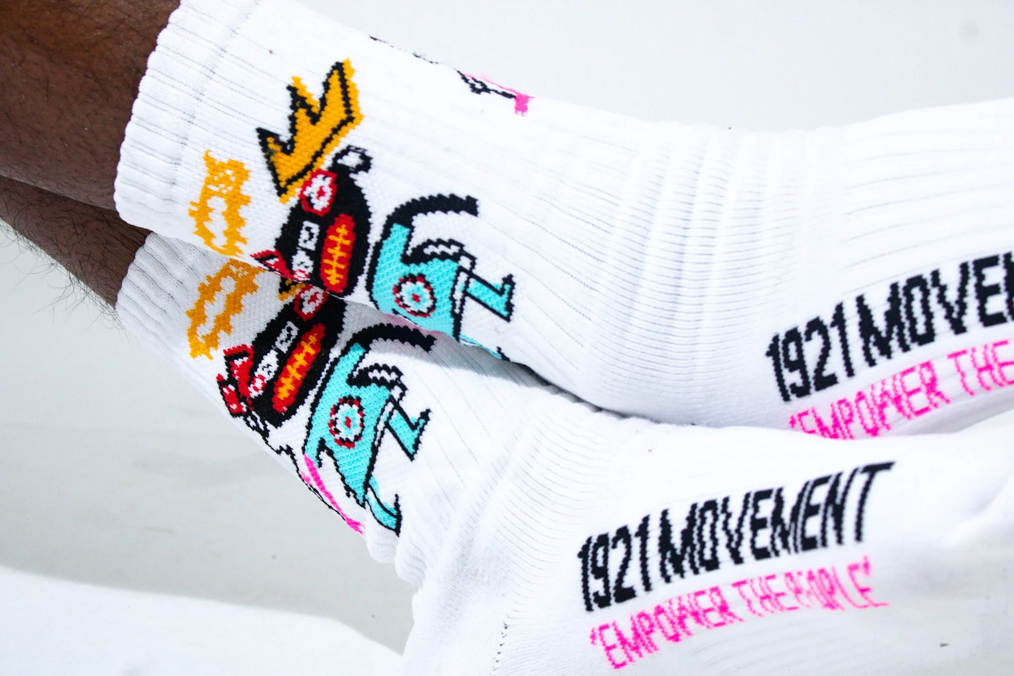 Black Boy Fly Mid Crew Socks