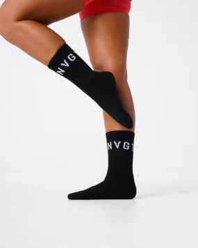 Black NVGTN Crew Socks