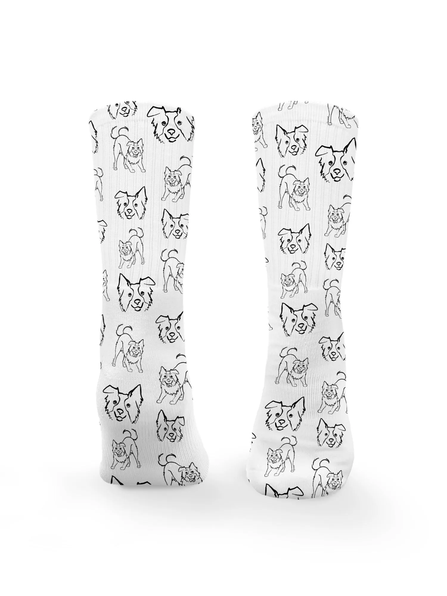 Border Collie Crew Socks