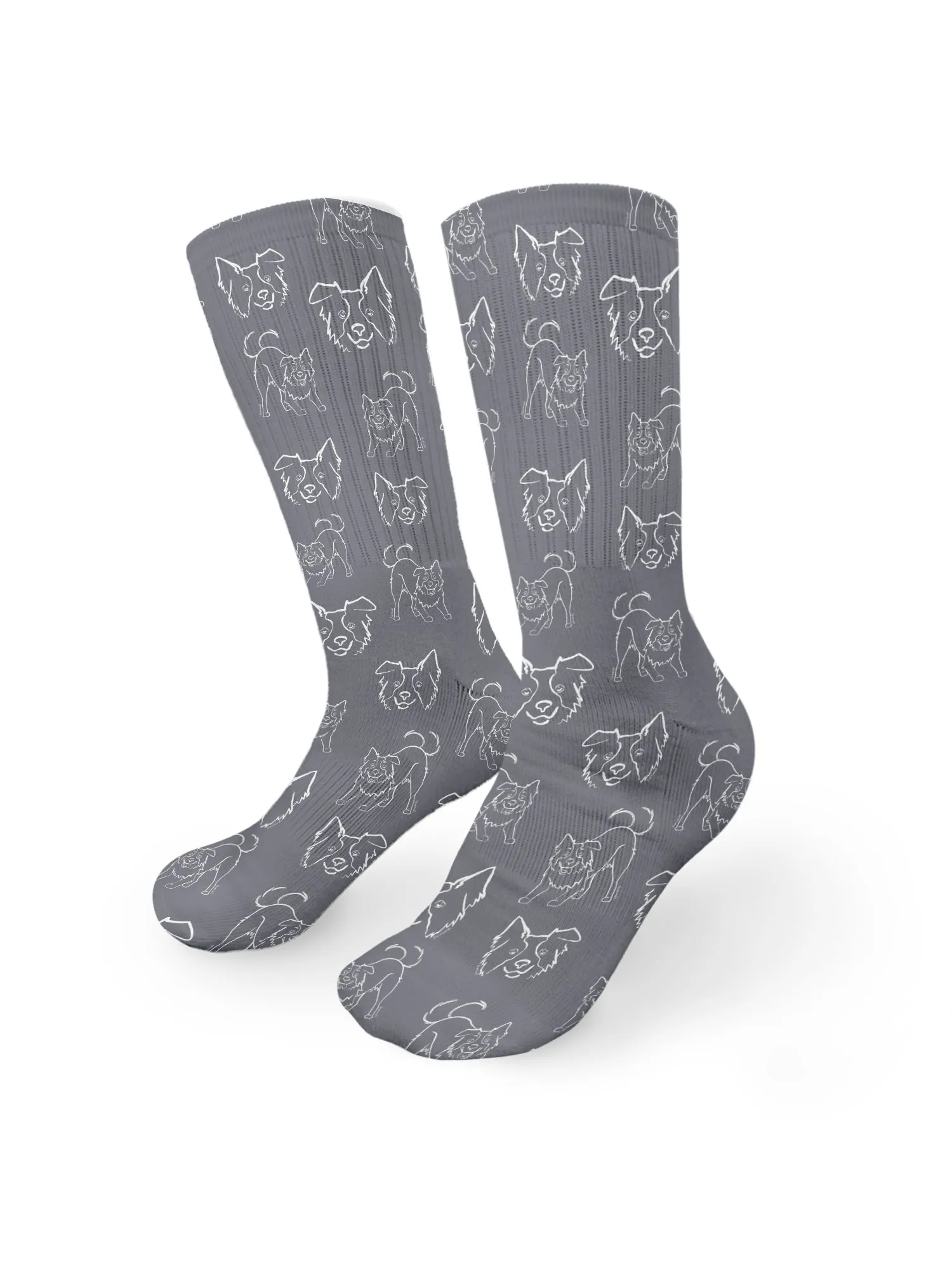 Border Collie Crew Socks