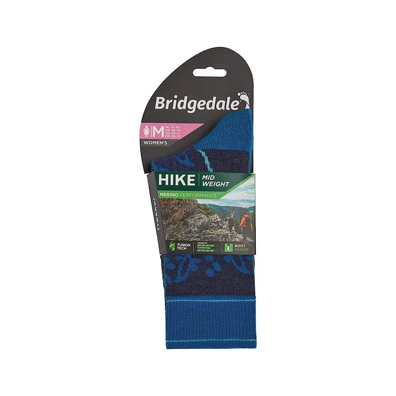 Bridgedale Women's Midweight Merino Performance Boot Socks