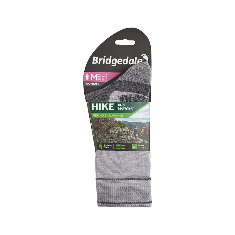 Bridgedale Women's Midweight Merino Performance Boot Socks