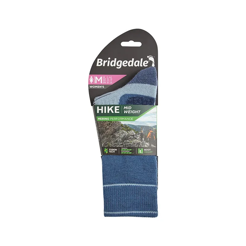 Bridgedale Women's Midweight Merino Performance Boot Socks