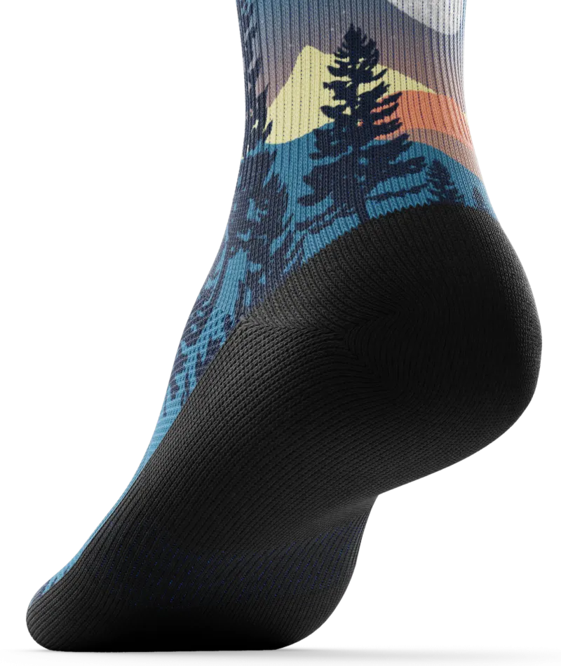 Bright Night Quarter Socks