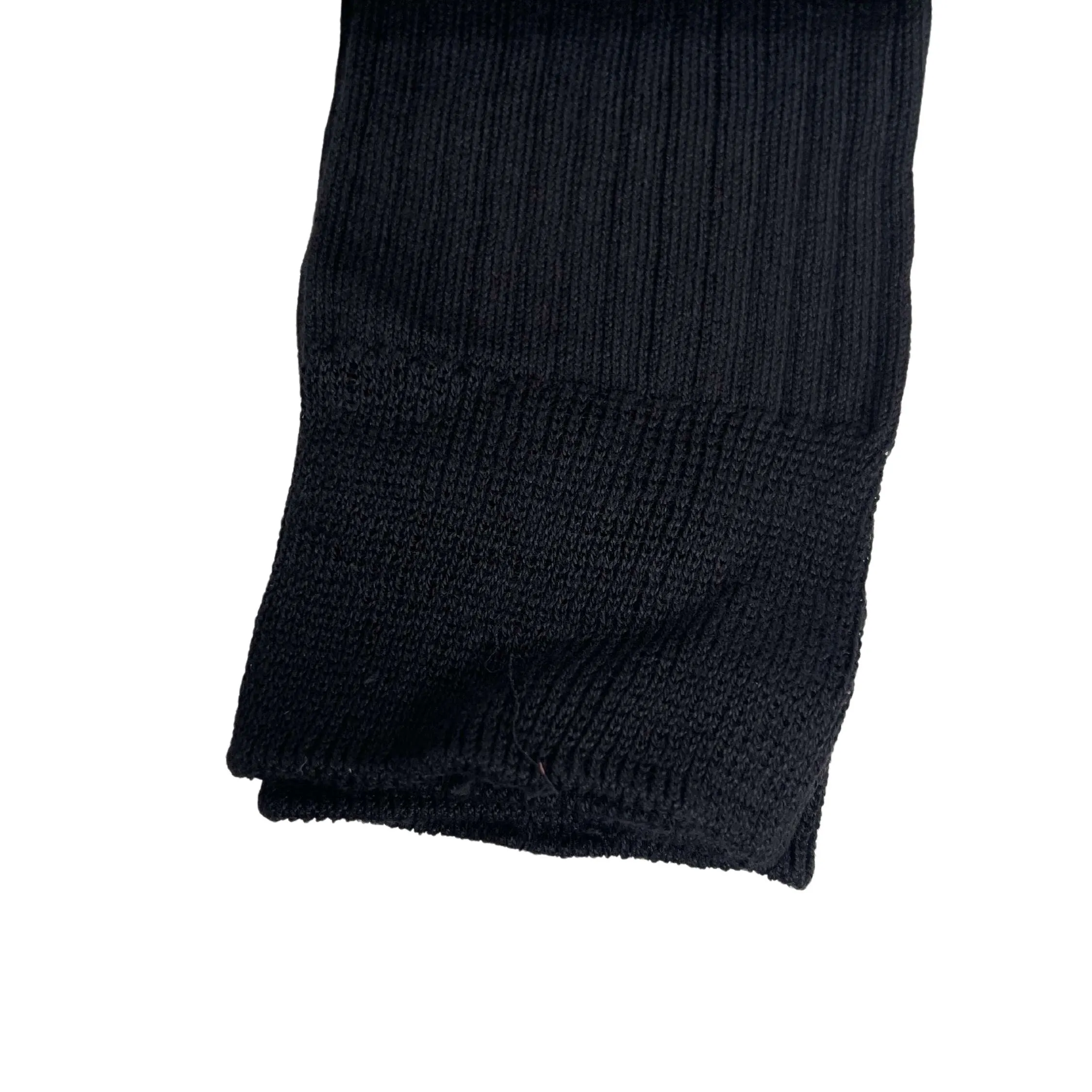 BURLINGTON SIZED DRESS 94% MERCERIZED COTTON CREW SOCK - BLACK