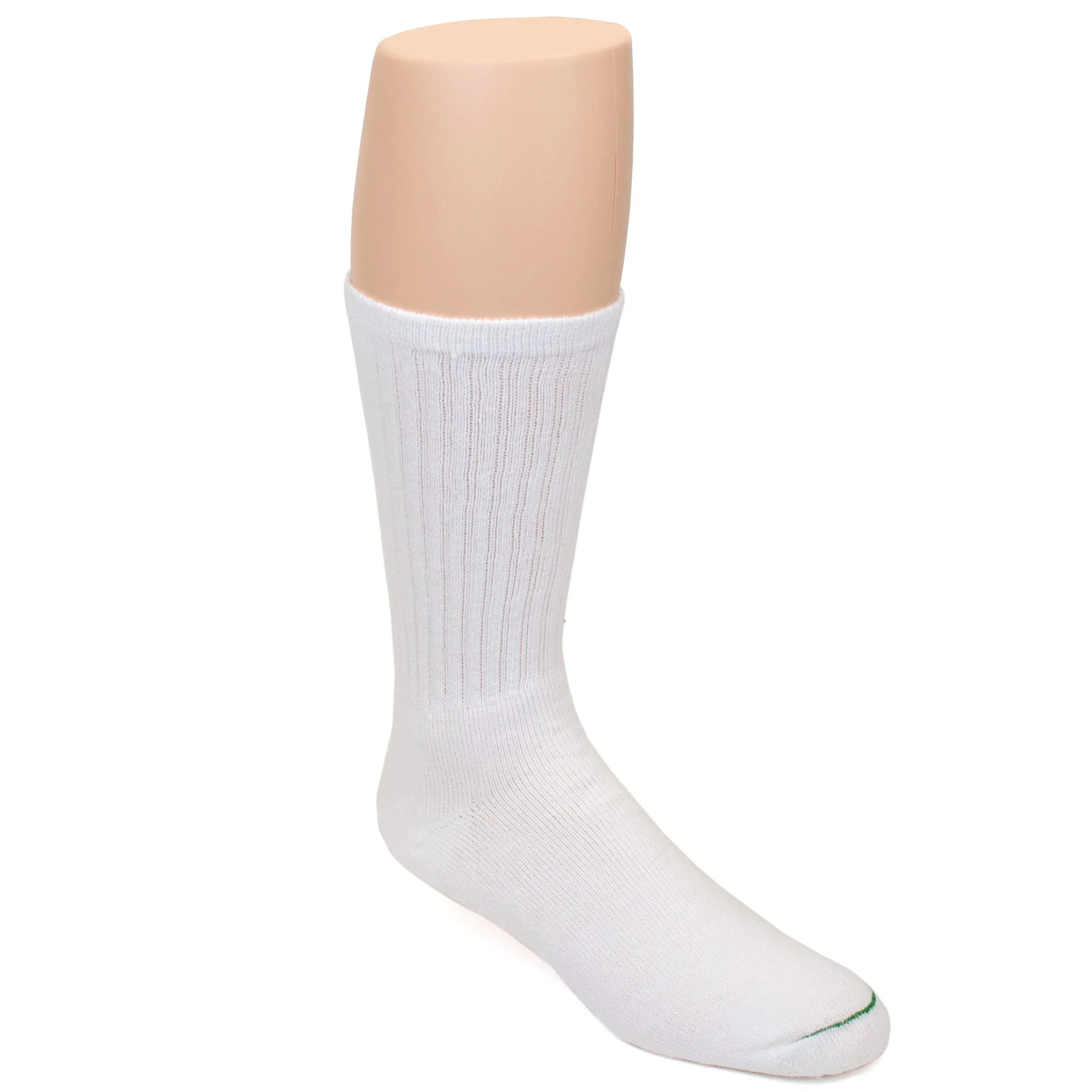 White Burlington Sport Cotton Crew Socks - Optimized for E-commerce