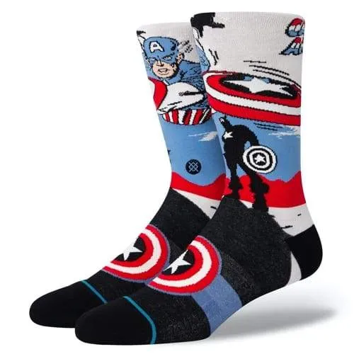 Captain America Marquee Men's Crew Sock