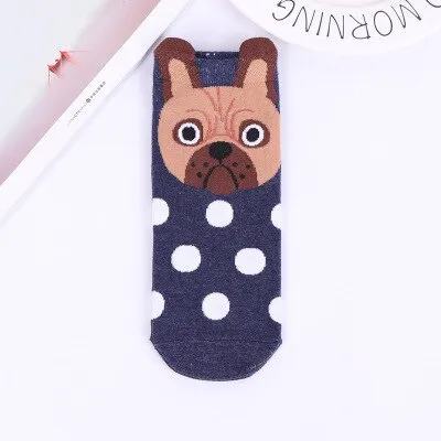 Cartoon Cat dog Animal Women Socks