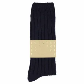 Cashmere Crew Socks - Navy