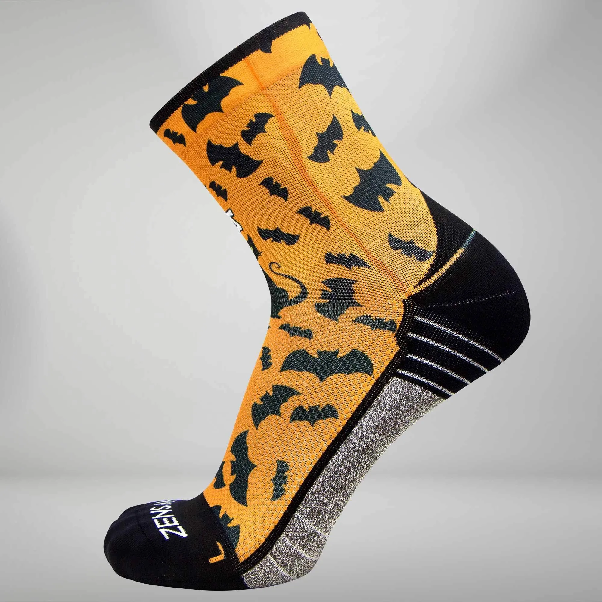 Cats and Bats Halloween Socks (Mini Crew)