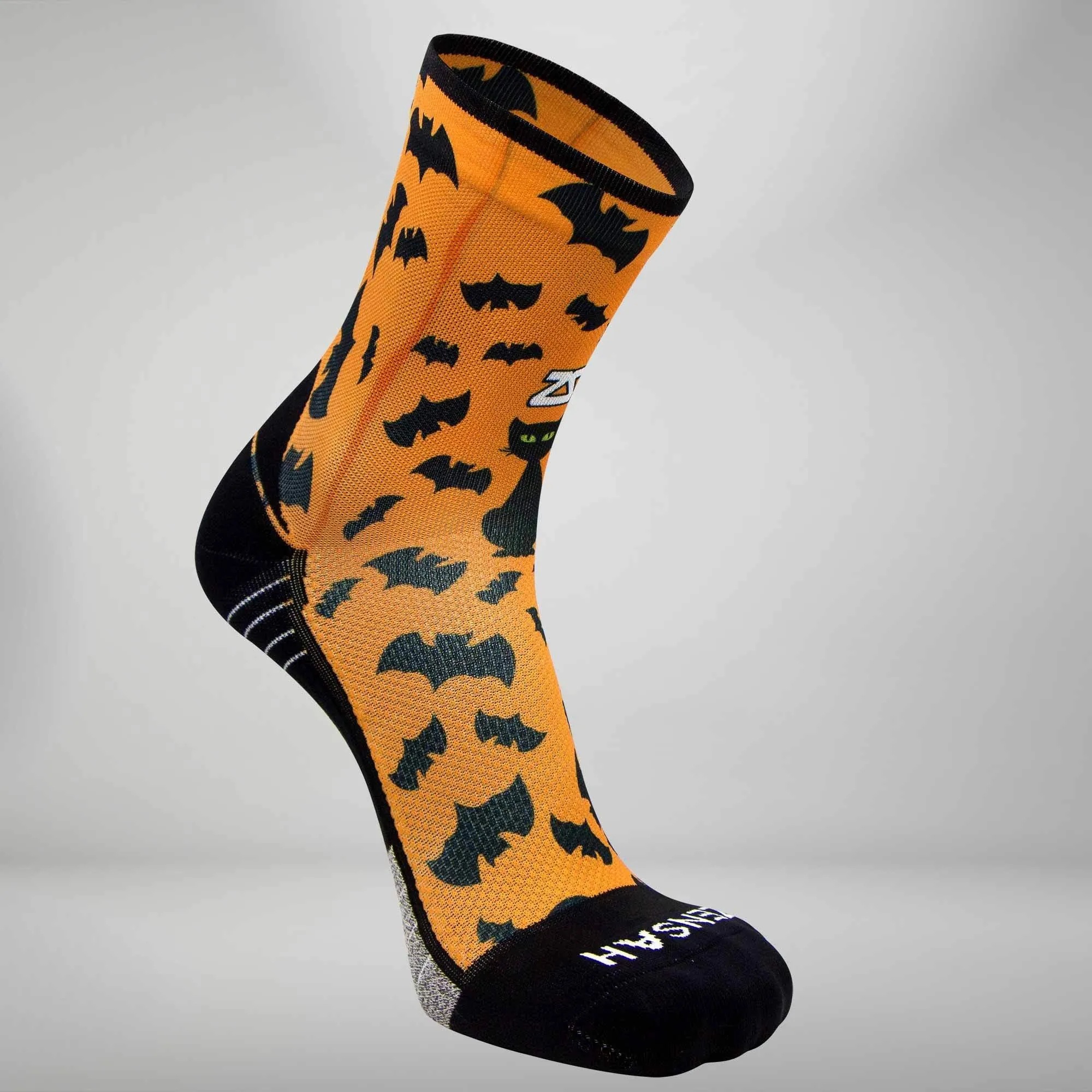 Cats and Bats Halloween Socks (Mini Crew)