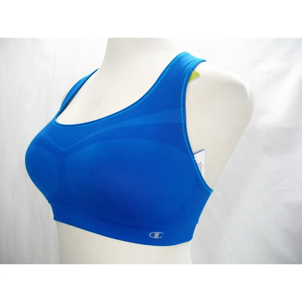 Champion 2900 Freedom Seamless Wire Free Sports Bra MEDIUM Bozzetto Blue NWT