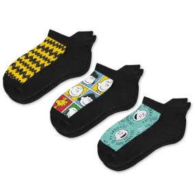 Charlie Brown & Friends Ankle Diabetic Socks Bundle 3-Pack