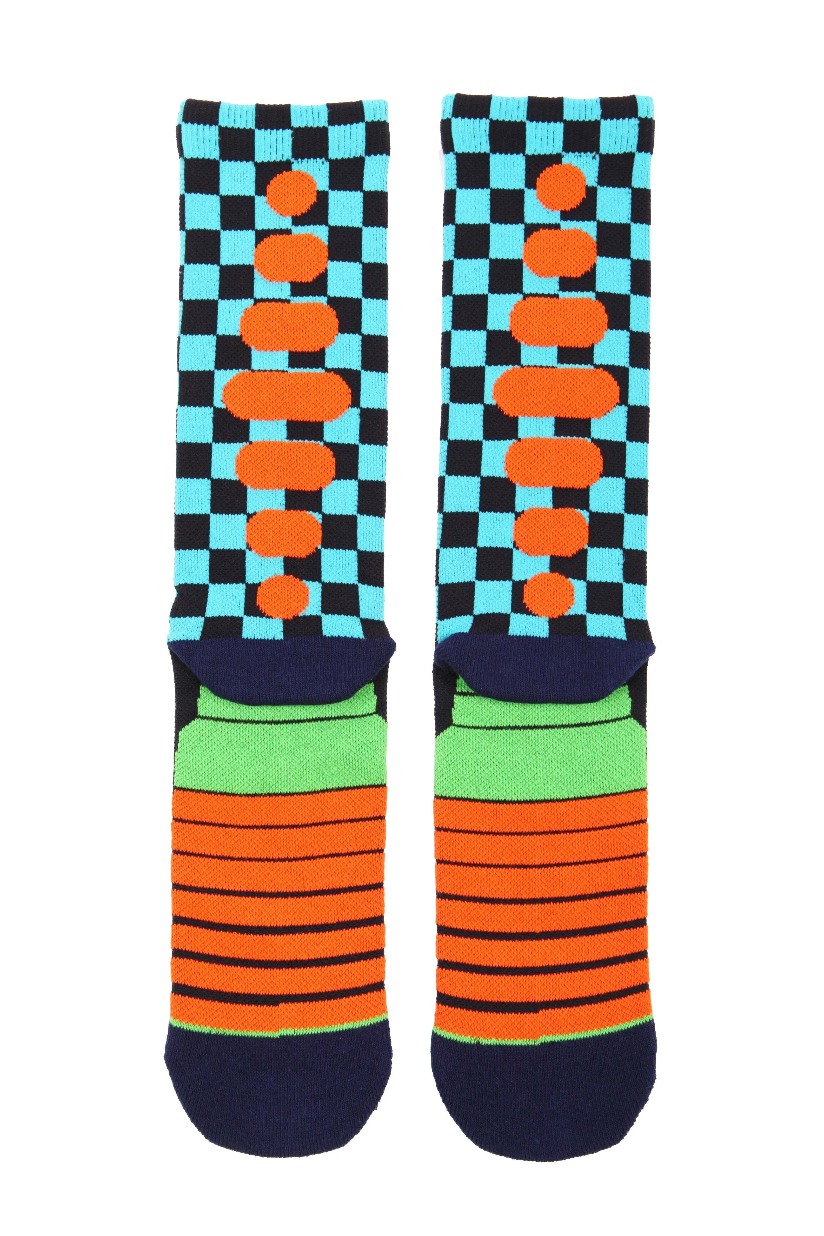 Chechker Flag Athletic Socks